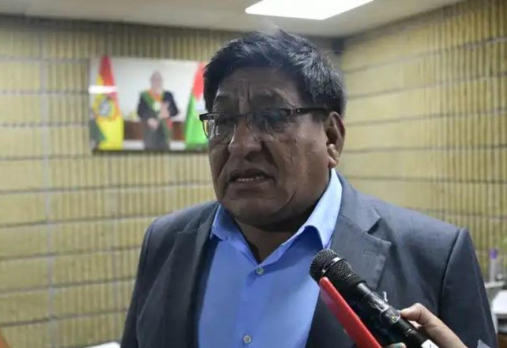 Secretario ejecutivo de la Confederación Sindical de Choferes de Bolivia, Lucio Gómez. Foto: AMUN