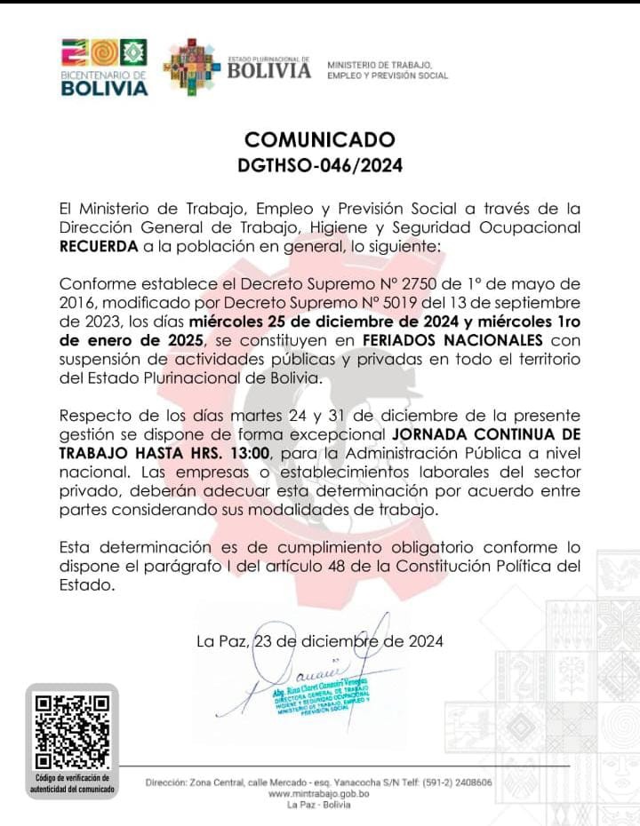 comunicado