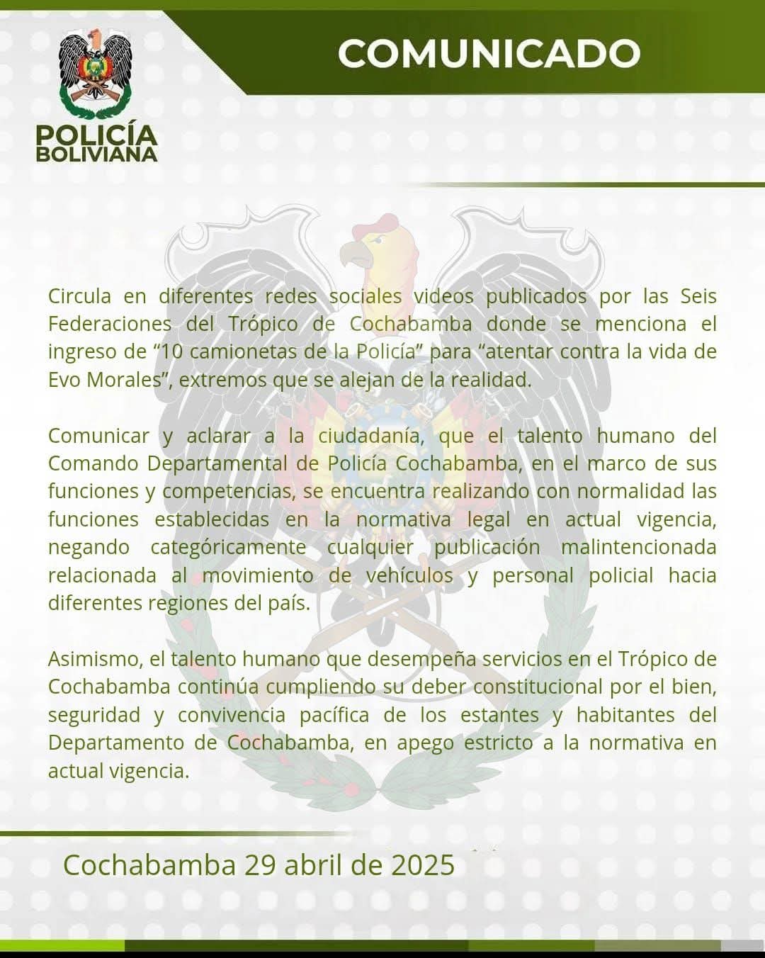 comunicado