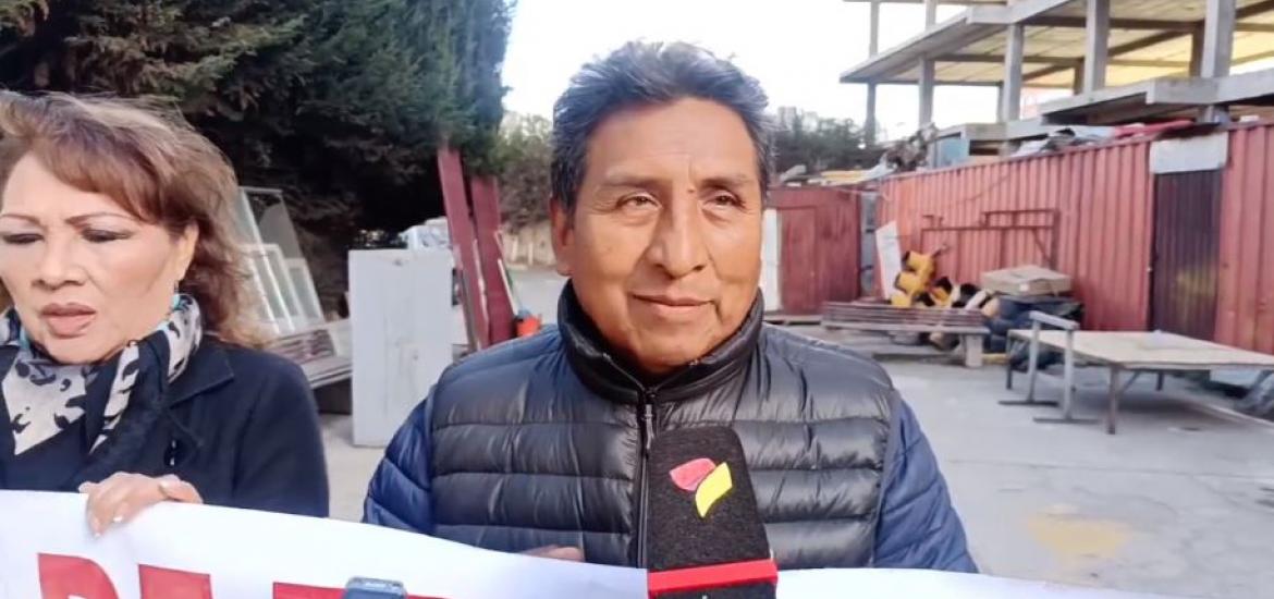 ejecutivo de la Confederación de Artesanos de Bolivia, Rodolfo Miranda. Foto: Captura de video.