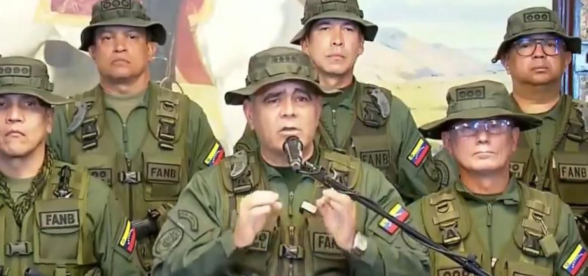 El ministro para la Defensa, Vladimir Padrino López. Foto: Captura de video. 