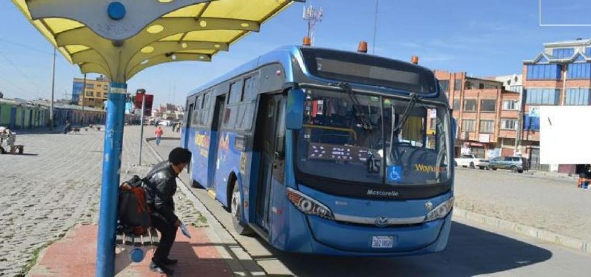 Buses municipales de El Alto. Foto: RRSS