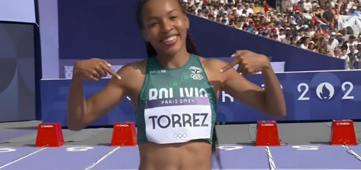 La boliviana Guadalupe Tórrez. Foto: Federación Atleta de Bolivia. 