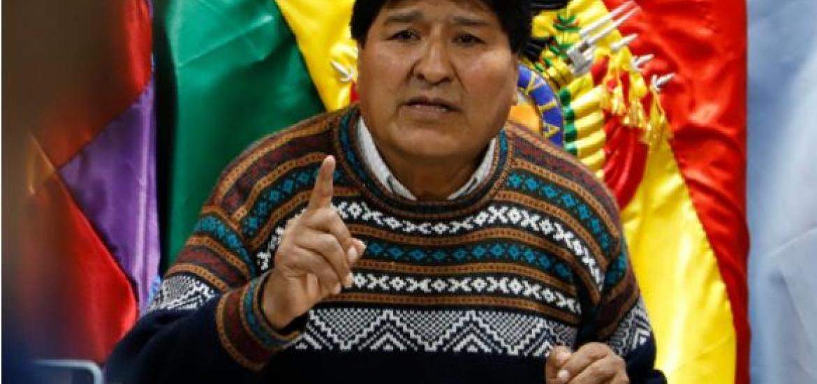 Evo Morales, presidente de las seis federaciones del Trópico de Cochabamba. Foto: RRSS 