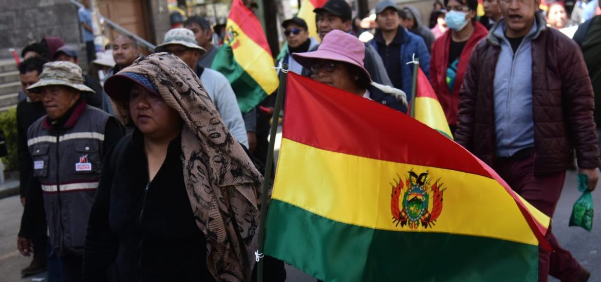 Marcha de protesta de confeccionistas. Foto: La Prensa/Álvaro Valero. 