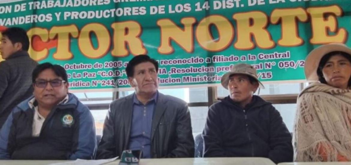 Dirigente gremial del sector norte, Felipe Quispe. Foto: Captura de video.