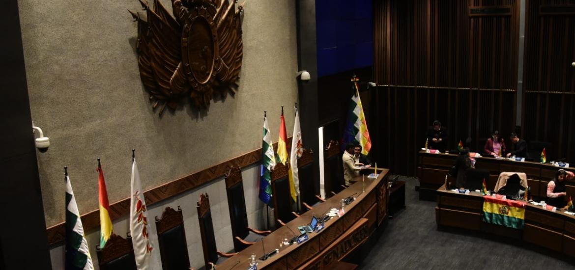 Sesión en la Cámara de Senadores. Foto: La Prensa/Álvaro Valero