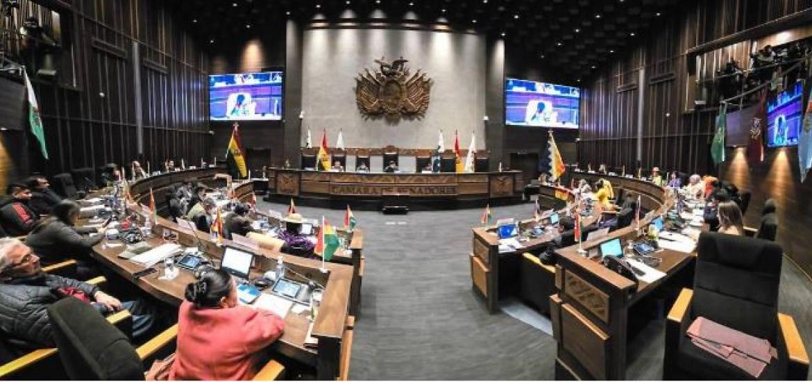 Sesión en la Cámara de Senadores. Foto: Senado. 