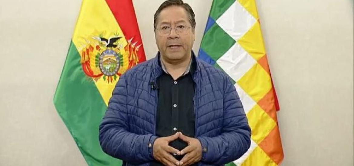 presidente Luis Arce. Foto Captura de video. 