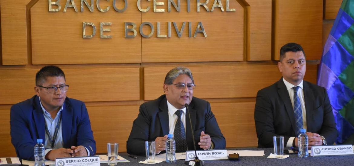 Presidente del Banco Central de Bolivia (BCB), Edwin Rojas. Foto: APG