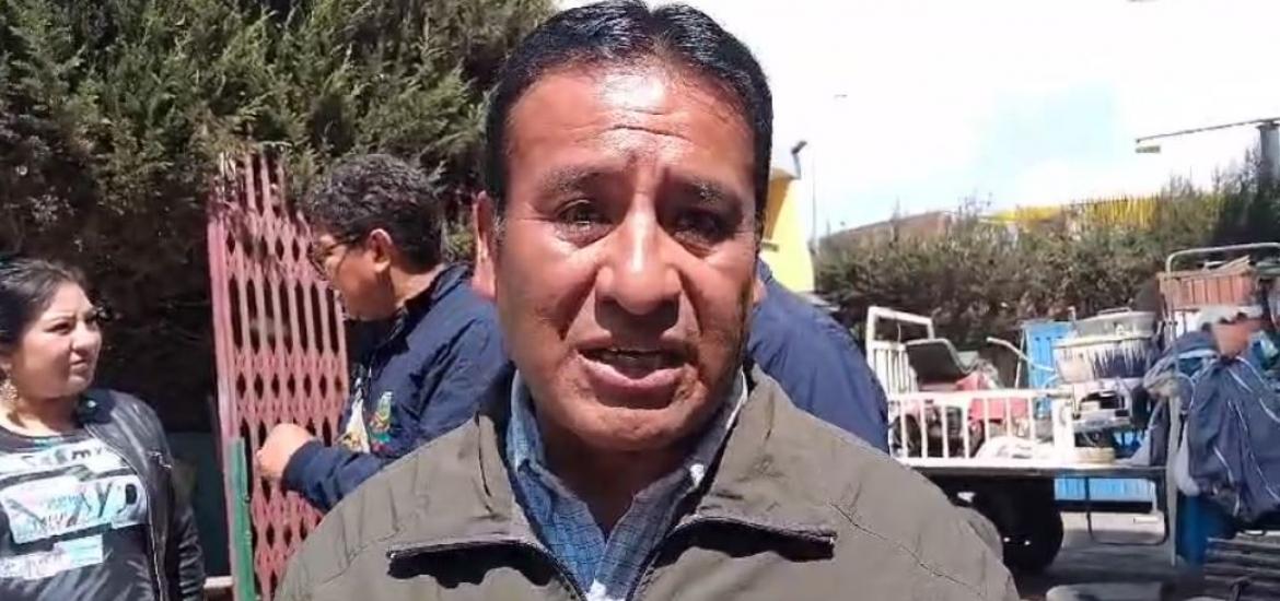  Expresidente de la Fejuve El Alto, Mauricio Cori. Foto: Captura de video.