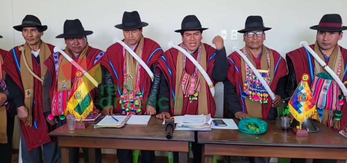 David Mamani, ejecutivo de las Tupac Katari. Foto: Captura de video.