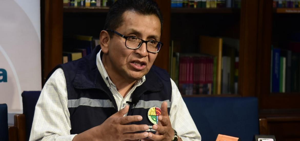 Defensor del Pueblo, Pedro Callisaya. Foto: La Prensa. 