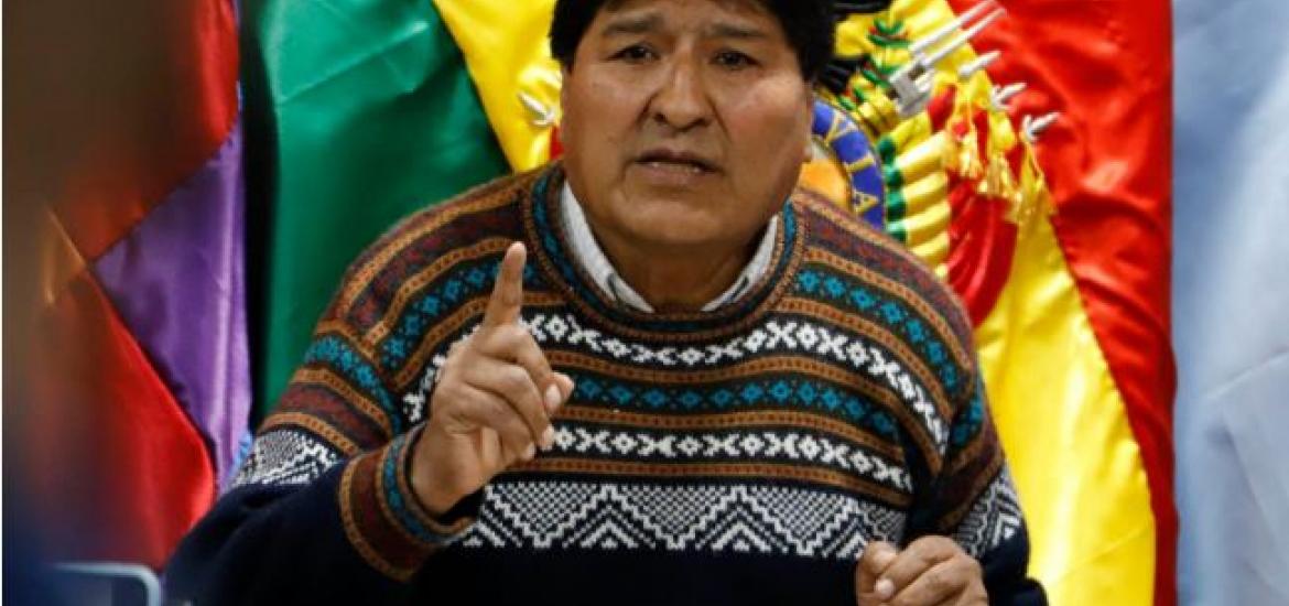 El jefe del MAS, Evo Morales. Foto: La Razón. 