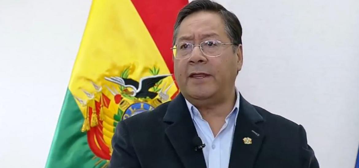 Presidente Luis Arce. Foto Captura de video.