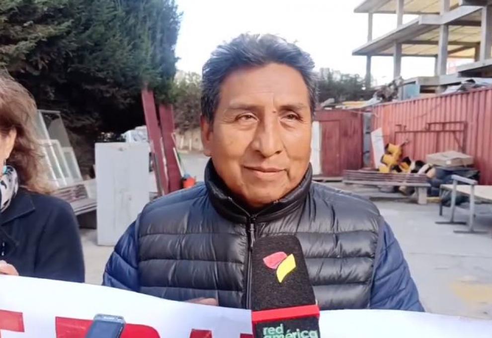 ejecutivo de la Confederación de Artesanos de Bolivia, Rodolfo Miranda. Foto: Captura de video.