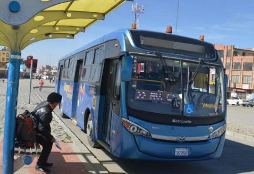 Buses municipales de El Alto. Foto: RRSS