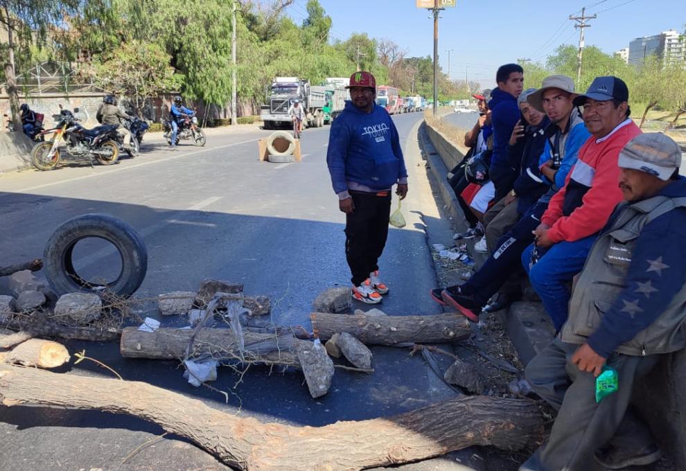 Bloqueo en Cochabamba. Foto: APG. 