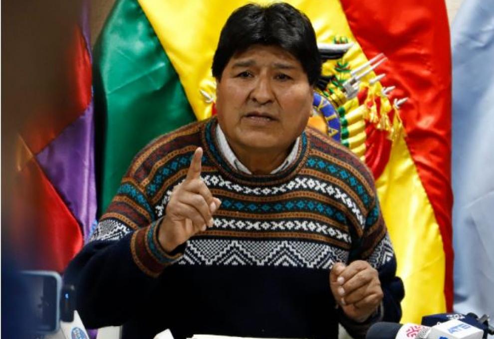 Evo Morales, presidente de las seis federaciones del Trópico de Cochabamba. Foto: RRSS 