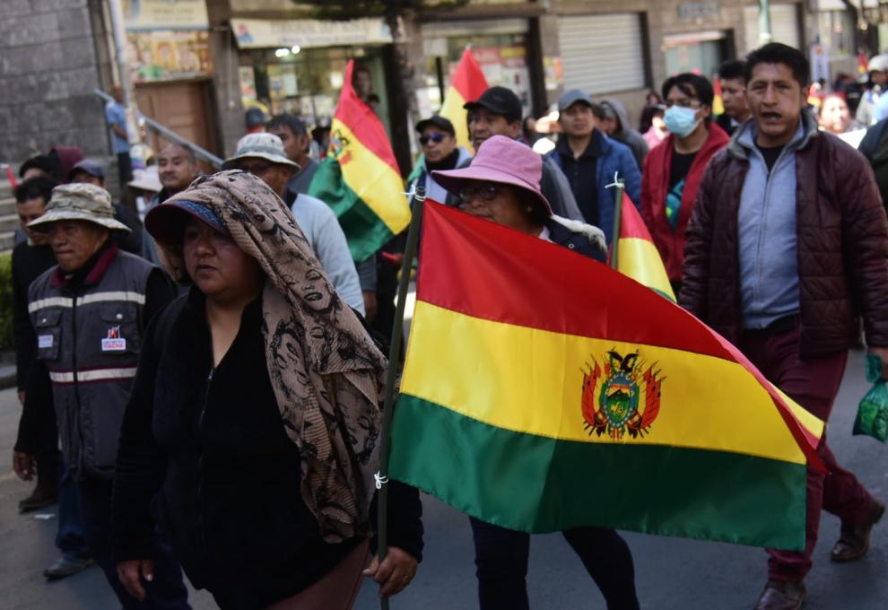 Marcha de protesta de confeccionistas. Foto: La Prensa/Álvaro Valero. 