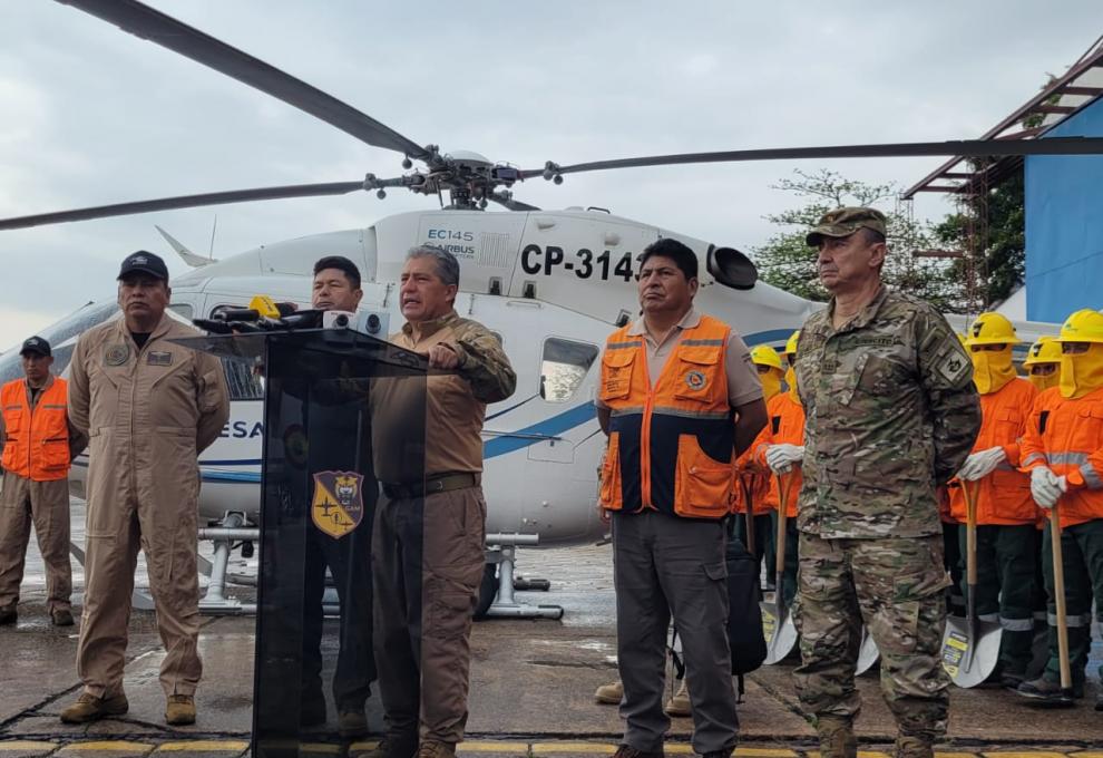 Ministro de Defensa, Edmundo Novillo. Foto: Ministerio de Defensa. 