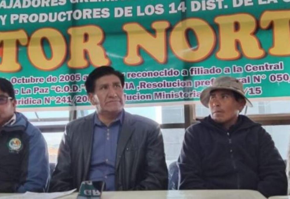 Dirigente gremial del sector norte, Felipe Quispe. Foto: Captura de video.