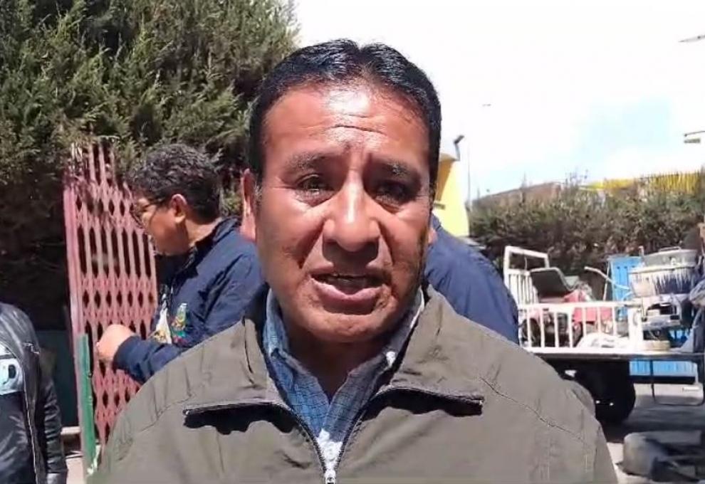  Expresidente de la Fejuve El Alto, Mauricio Cori. Foto: Captura de video.