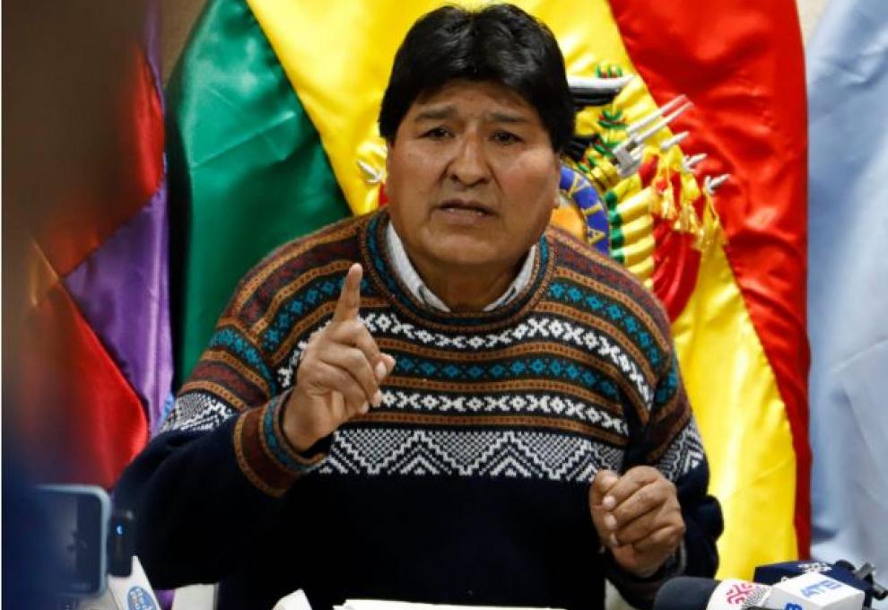 El jefe del MAS, Evo Morales. Foto: La Razón. 