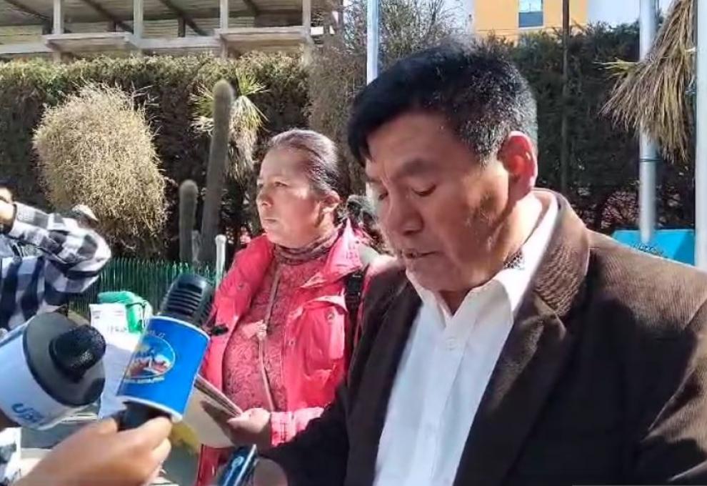 Representante de la asociación Egberto Llanque. Foto: El Alteño 