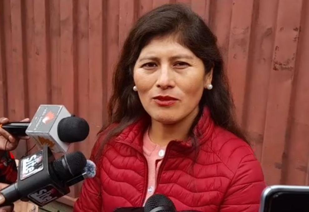 Beatriz Zegarrundo, vocera de la alcaldía de El Alto. Foto: Captura de video.