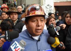 Ejecutivo de la Central Obrera Boliviana (COB), Juan Carlos Huarachi. Foto: APG.