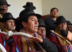 David Mamani, ejecutivo de las Tupac Katari. Foto: APG.