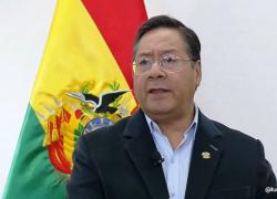 Presidente Luis Arce. Foto Captura de video.